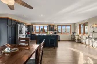 More great room with walls of windows!