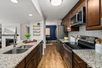 Newer granite counters and SS applicances