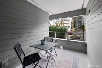 Deck off dining area