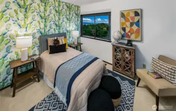 Second bedroom on the lower level