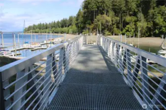 Walkway to marina