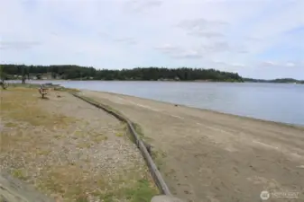 View of private beach area