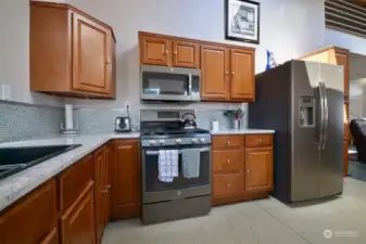 Kitchen Includes Refrigerator