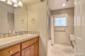 Full hall guest bathroom