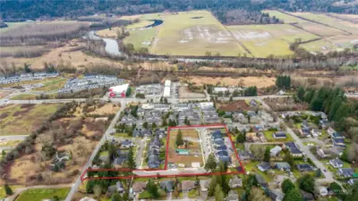 Aerial Photo of Sunlit Ridge