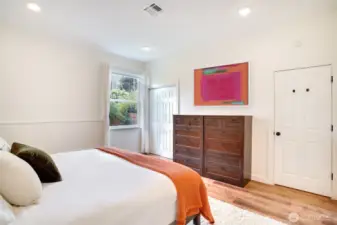Another angle of the spacious master bedroom.