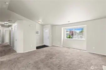 Family room and hallway.