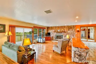 Propane fireplace provides great heat