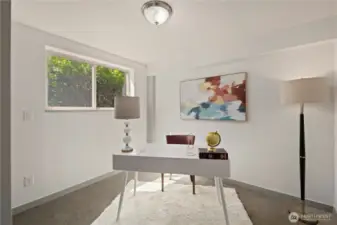 Main floor bedroom/office or flex space