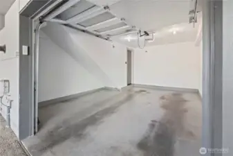 Large garage with room for storage