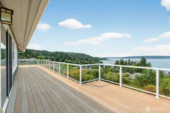 Northerly views facing westerly, Whidbey Island in Distance