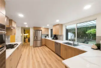 The combination of durable finishes and high-end appliances make this space a true centerpiece of the home!