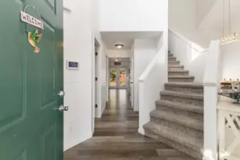 an open and inviting entry