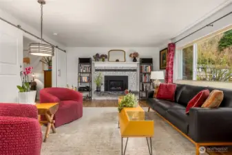 Large open living room