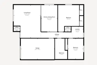 Floorplan for Unit 249, Unit 253 is the same but mirrored.