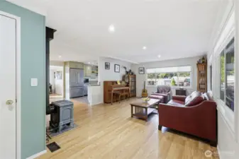 Open Floor plan, with easy to care for Laminate!