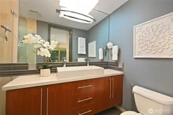 Another picture of 3/4 bath off of primary.