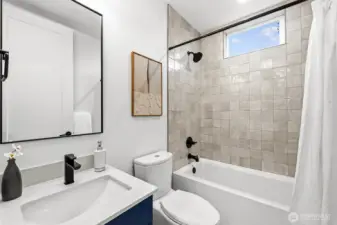 Full shared bathroom on the main floor.