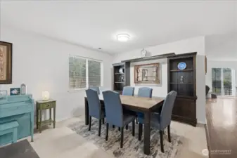 Dining area with room for a hutch.