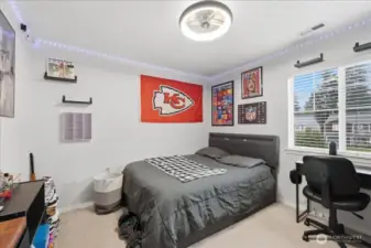 2nd bedroom - all bedrooms also have ceiling fans.