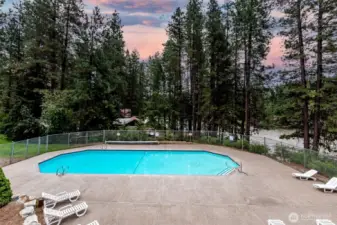 Community Pool and River Area