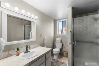 lower level bathroom