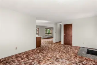 Upper extra living space (could be walled off for another upper bedroom)