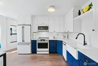Remodeled kitchen