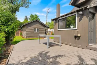Spacious deck.