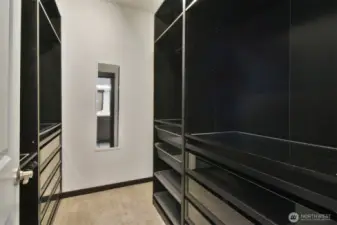 Master bedroom walk-in closet.