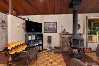 cozy up by the woodstove