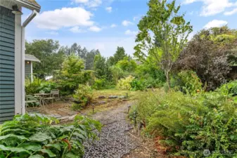 Lush front yard