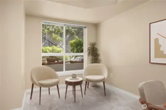 Extra nook area could also be an office space