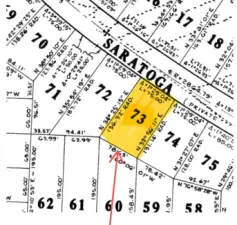 Map with dimensions