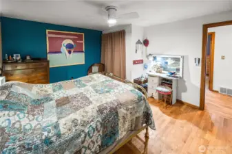 Back inside, you'll find two bedrooms on the main floor.  Here is one of them.