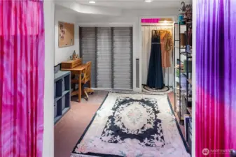 What do you need extra room for?  An office?  A hobby hut?  Perhaps a dressing room... or maybe a non conforming 4th bedroom?  Choices- they're a good thing.