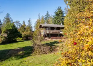 Garden and yard space with fruit trees