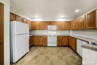 Tons of counter and cabinet space!