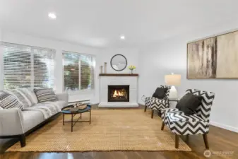 Your own wood burning, crackling fire.