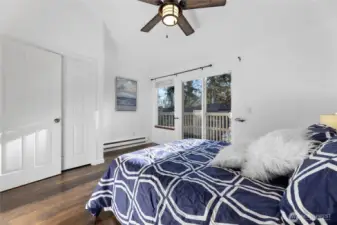Primary Bedroom with Balcony.