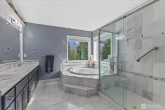 The walls are grey, the dining room represents the true wall color thru house