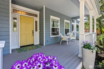 Covered front porch