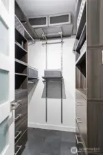 Custom walk-in closet