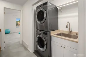 Upstairs laundry room