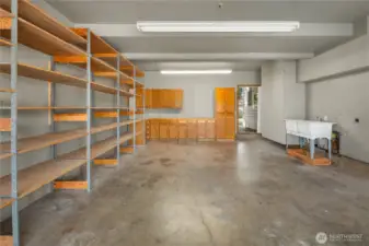 1 of two garage secitons, with workshop and 220v power. Garages total over 1000 sq ft
