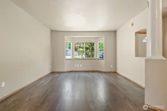 Lovely bay window in living room