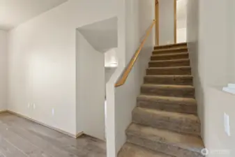 Stairway leads to 2nd floor bedrooms