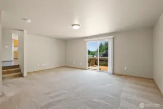 Wonderful, oversized family room on lower level