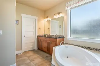 Primary Bathroom suite soaking tub