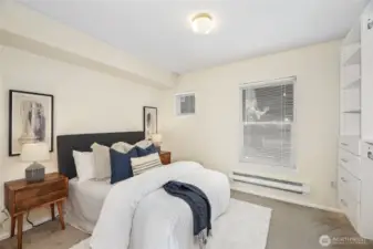 Bedroom with great built-in closet and storage